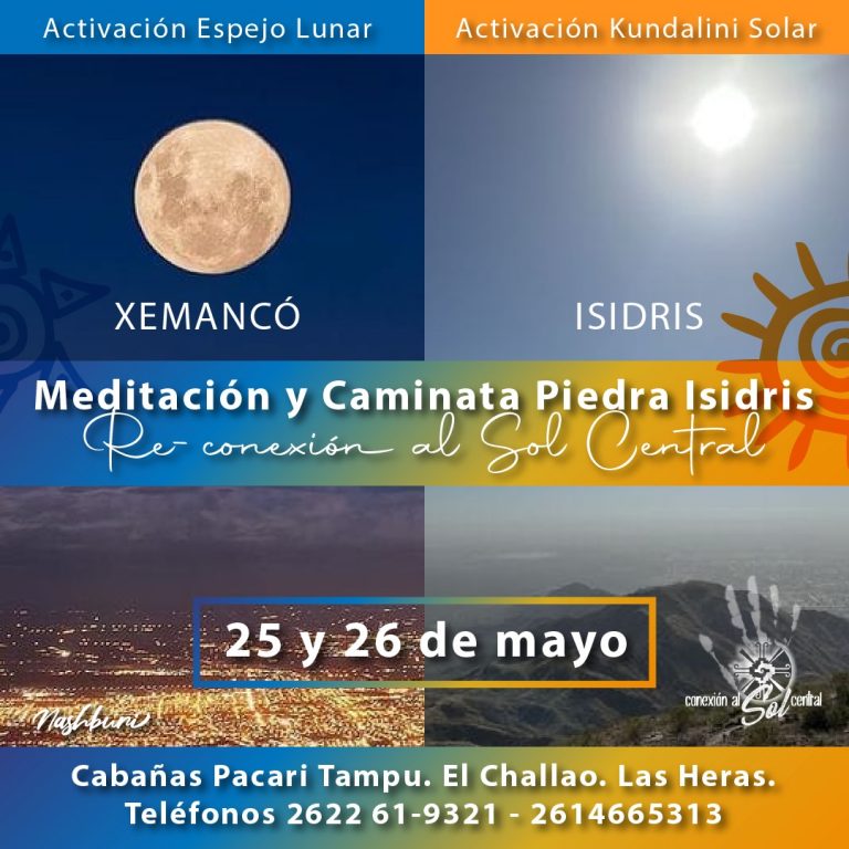 Meditación Lunar y Caminata Meditación Solar Piedra Isidris.